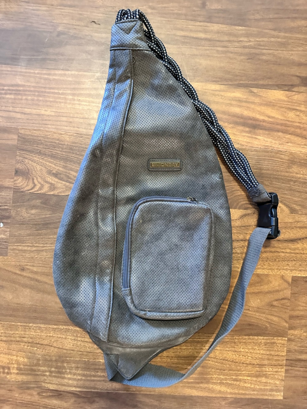 UNIONBAY Gray Perforated Sling Belt Bag